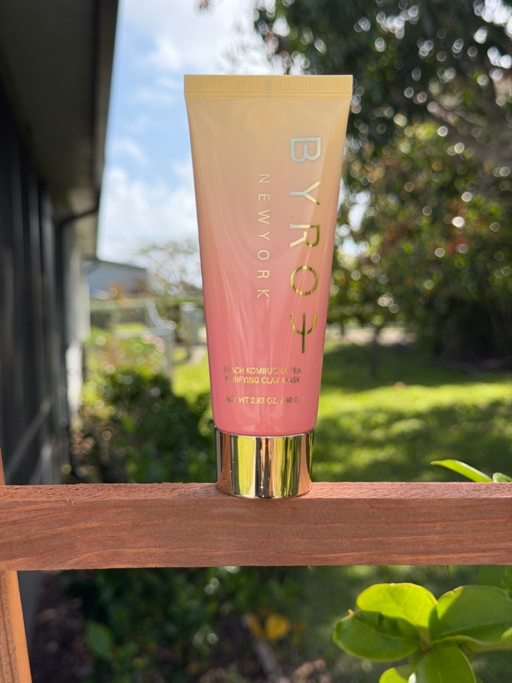BYROE New York Peach Kombucha Tea Purifying Clay Mask